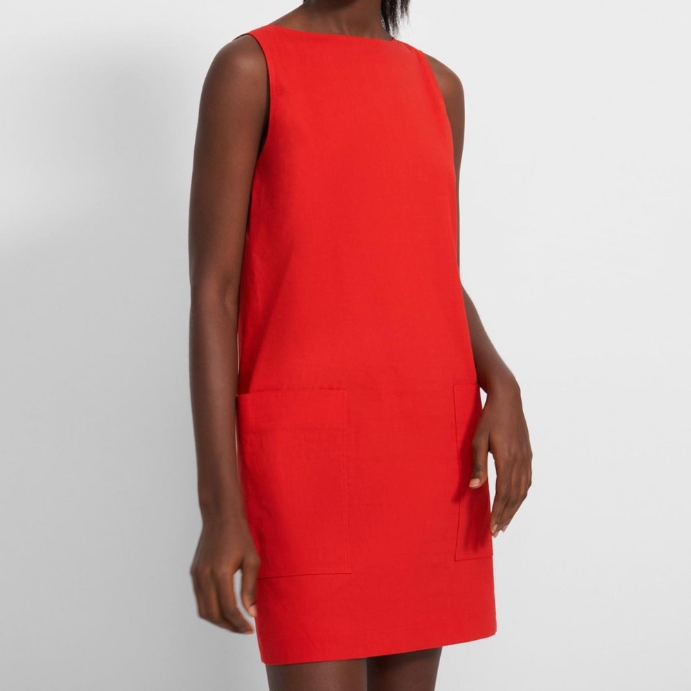 Theory Mod Shift Dress in Good Linen